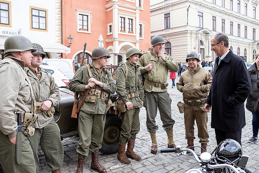 Ceremonial act on the occasion of the 74th anniversary of the end of World War II, Český Krumlov 4.5.2019