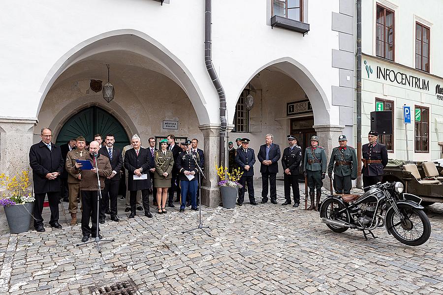 Festakt anlässlich des 74. Jahrestages des Endes des Zweiten Weltkriegs, Český Krumlov 4.5.2019