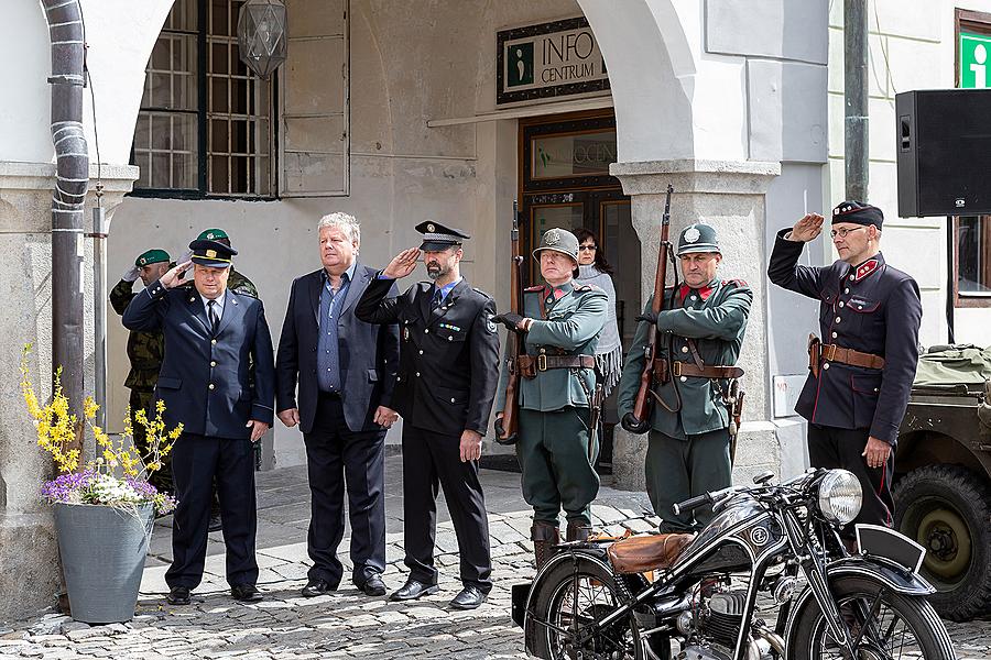 Ceremonial act on the occasion of the 74th anniversary of the end of World War II, Český Krumlov 4.5.2019