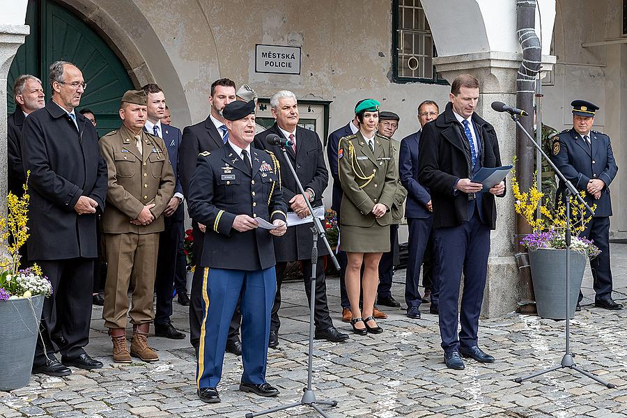 Ceremonial act on the occasion of the 74th anniversary of the end of World War II, Český Krumlov 4.5.2019