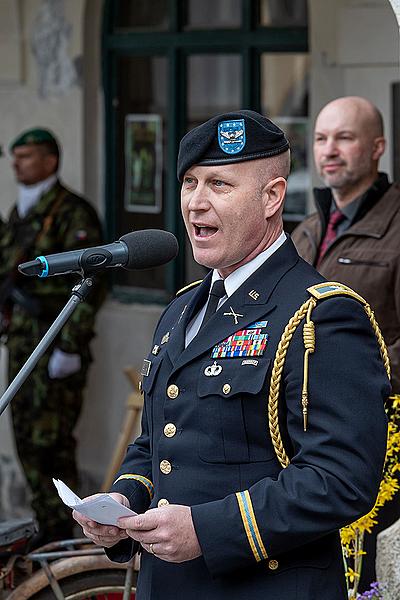 Ceremonial act on the occasion of the 74th anniversary of the end of World War II, Český Krumlov 4.5.2019