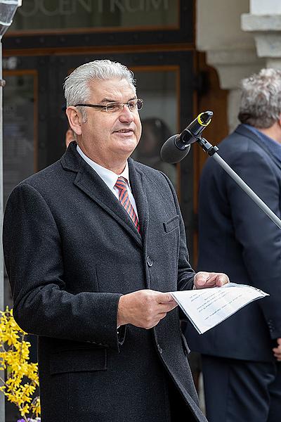 Ceremonial act on the occasion of the 74th anniversary of the end of World War II, Český Krumlov 4.5.2019