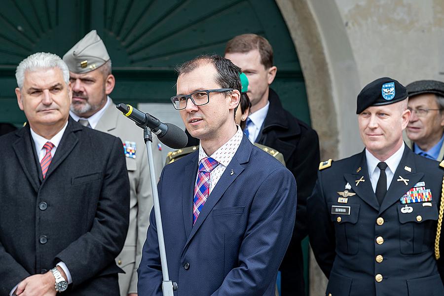 Ceremonial act on the occasion of the 74th anniversary of the end of World War II, Český Krumlov 4.5.2019