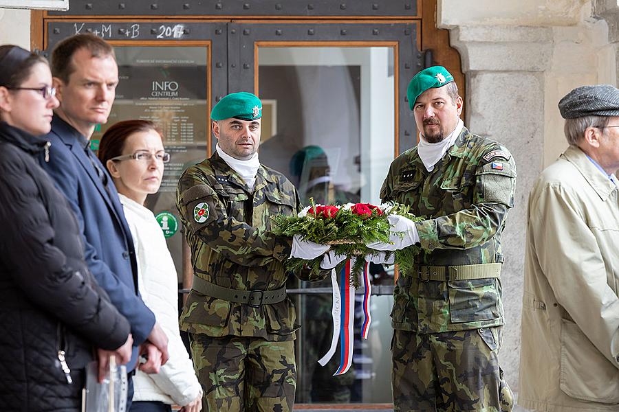 Ceremonial act on the occasion of the 74th anniversary of the end of World War II, Český Krumlov 4.5.2019