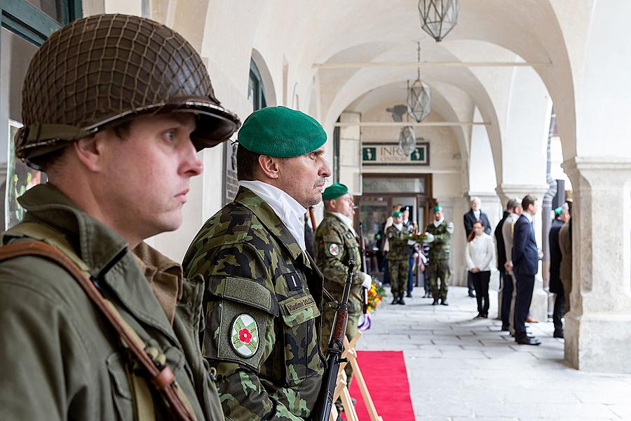 Ceremonial act on the occasion of the 74th anniversary of the end of World War II, Český Krumlov 4.5.2019