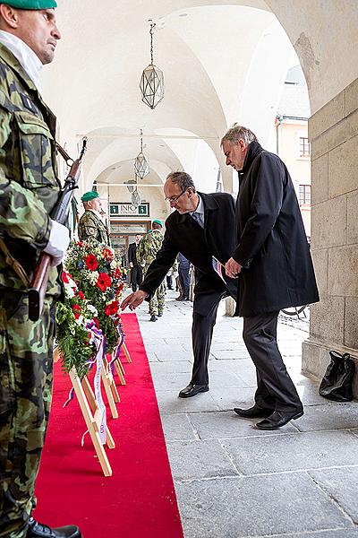 Ceremonial act on the occasion of the 74th anniversary of the end of World War II, Český Krumlov 4.5.2019