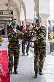 Ceremonial act on the occasion of the 74th anniversary of the end of World War II, Český Krumlov 4.5.2019, photo by: Lubor Mrázek