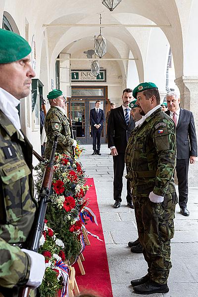 Ceremonial act on the occasion of the 74th anniversary of the end of World War II, Český Krumlov 4.5.2019