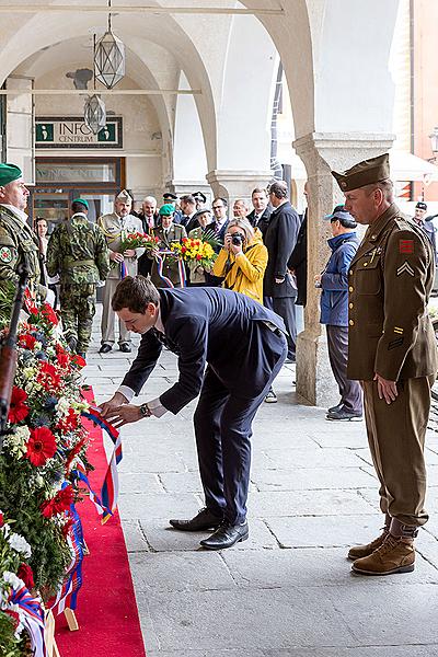 Slavnostní akt u příležitosti 74. výročí konce 2. světové války, Český Krumlov 4.5.2019