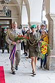 Ceremonial act on the occasion of the 74th anniversary of the end of World War II, Český Krumlov 4.5.2019, photo by: Lubor Mrázek