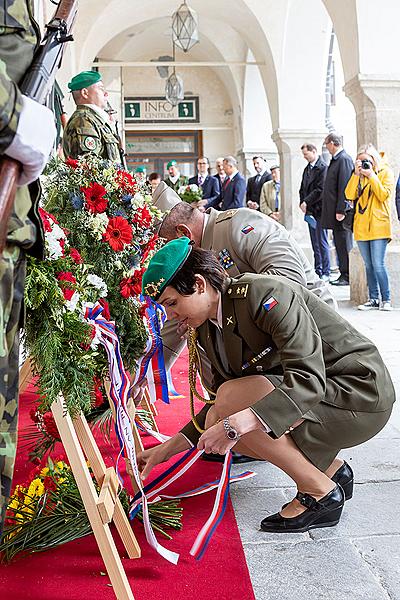 Slavnostní akt u příležitosti 74. výročí konce 2. světové války, Český Krumlov 4.5.2019