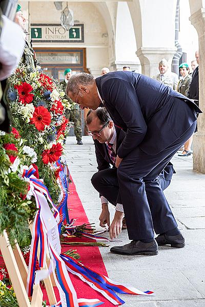 Ceremonial act on the occasion of the 74th anniversary of the end of World War II, Český Krumlov 4.5.2019