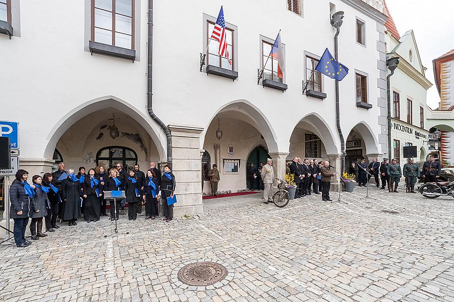 Slavnostní akt u příležitosti 74. výročí konce 2. světové války, Český Krumlov 4.5.2019