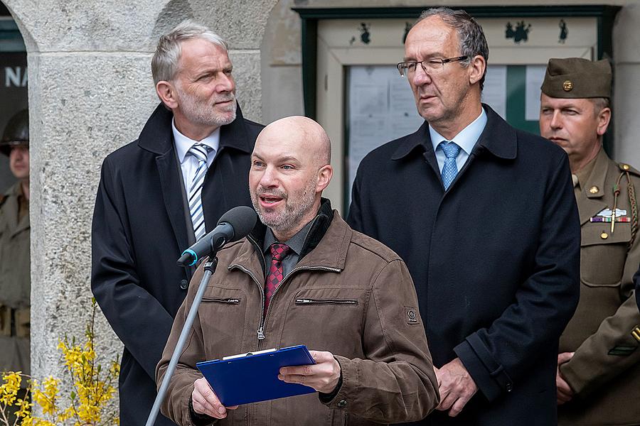Ceremonial act on the occasion of the 74th anniversary of the end of World War II, Český Krumlov 4.5.2019