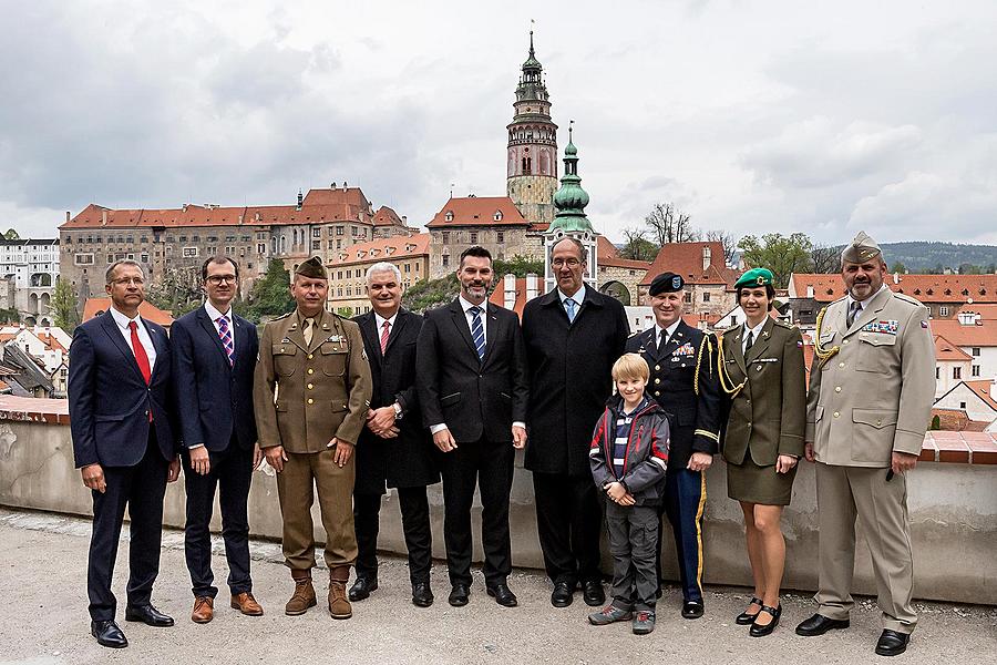 Ceremonial act on the occasion of the 74th anniversary of the end of World War II, Český Krumlov 4.5.2019