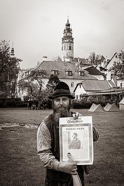 Festakt anlässlich des 74. Jahrestages des Endes des Zweiten Weltkriegs - Letzter Kampf, Český Krumlov 4.5.2019