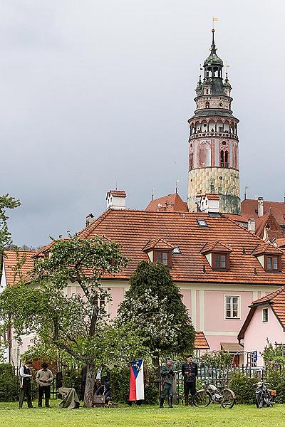 Festakt anlässlich des 74. Jahrestages des Endes des Zweiten Weltkriegs - Letzter Kampf, Český Krumlov 4.5.2019