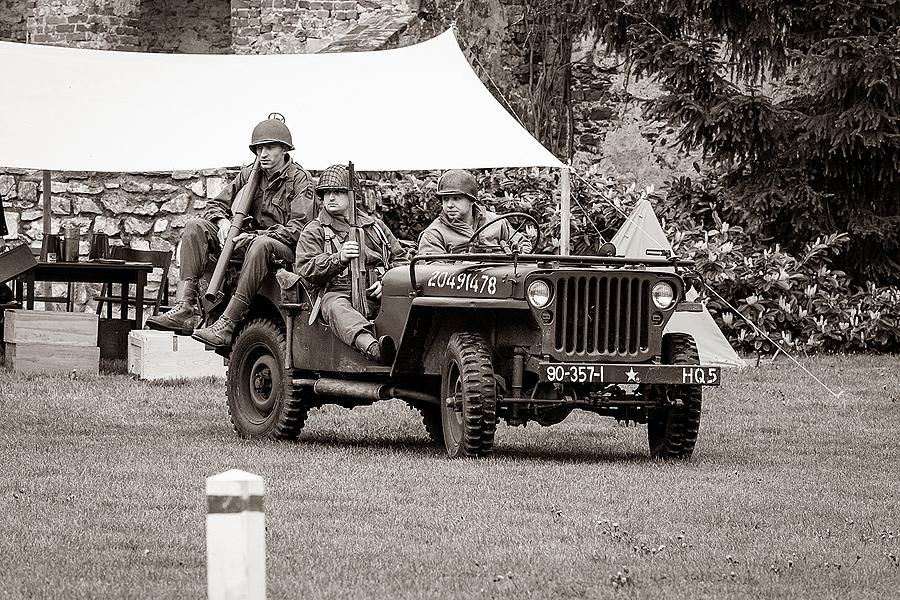 Festakt anlässlich des 74. Jahrestages des Endes des Zweiten Weltkriegs - Letzter Kampf, Český Krumlov 4.5.2019