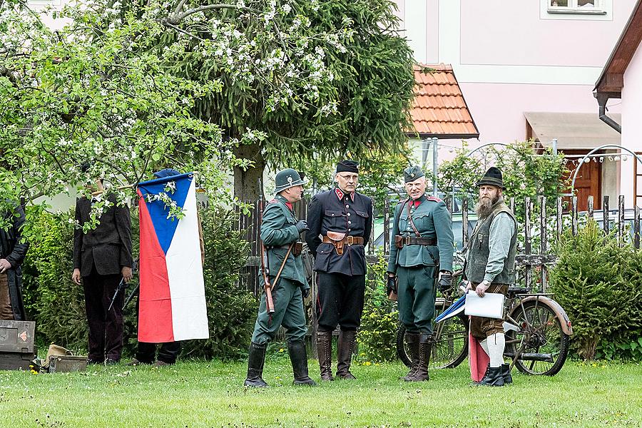 Festakt anlässlich des 74. Jahrestages des Endes des Zweiten Weltkriegs - Letzter Kampf, Český Krumlov 4.5.2019