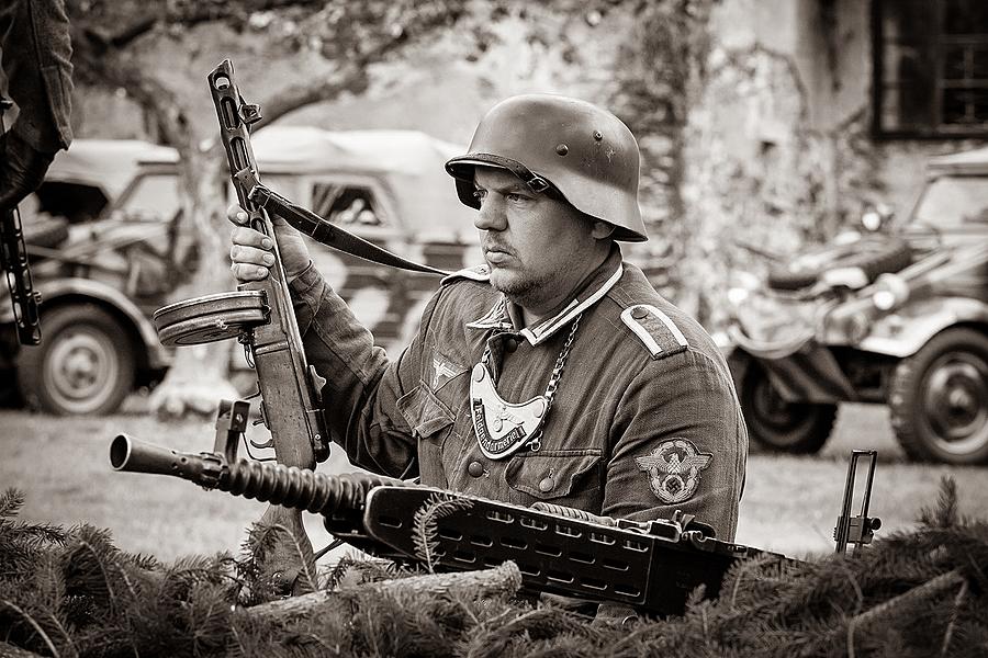 Festakt anlässlich des 74. Jahrestages des Endes des Zweiten Weltkriegs - Letzter Kampf, Český Krumlov 4.5.2019