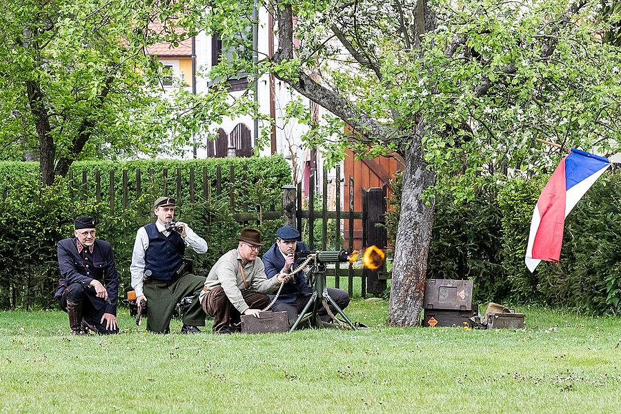 Festakt anlässlich des 74. Jahrestages des Endes des Zweiten Weltkriegs - Letzter Kampf, Český Krumlov 4.5.2019