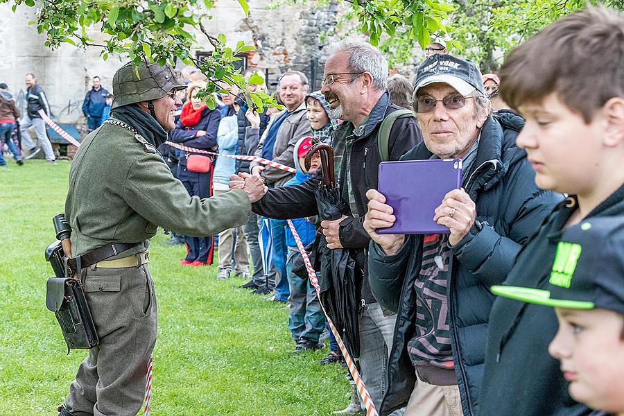 Festakt anlässlich des 74. Jahrestages des Endes des Zweiten Weltkriegs - Letzter Kampf, Český Krumlov 4.5.2019