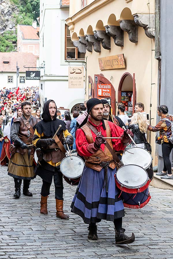 Slavnosti pětilisté růže ®, Český Krumlov, neděle 23. 6. 2019