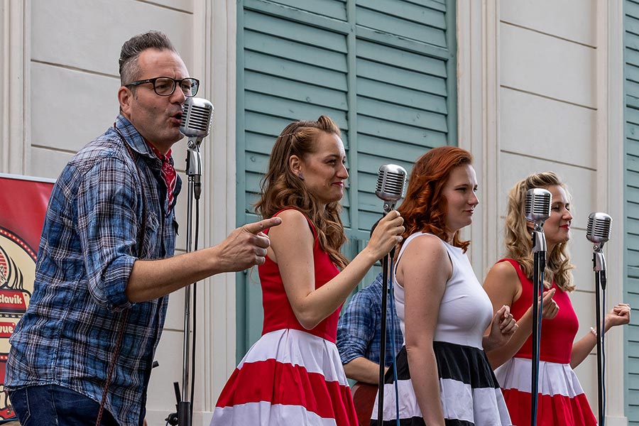 Charlie Slavík Revue & The Rhythm Girls - Jazz above the Vltava river, 2.7.2019, Chamber Music Festival Český Krumlov - 33rd Anniversary