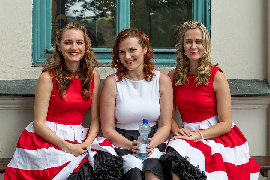 Charlie Slavík Revue & The Rhythm Girls - Jazz above the Vltava river, 2.7.2019, Chamber Music Festival Český Krumlov - 33rd Anniversary