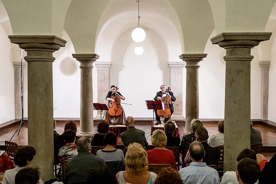 Miroslav Vilímec (violin), Jiří Hošek (violoncello), Dominika Weiss Hošková (violoncello) - Nocturne, 3.7.2019, Chamber Music Festival Český Krumlov - 33rd Anniversary