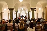 Miroslav Vilímec (Geige), Jiří Hošek (Violoncello), Dominika Weiss Hošková (Violoncello) - Nokturno, 3.7.2019, Kammermusikfestival Český Krumlov - 33. Jahrgang, Foto: Lubor Mrázek