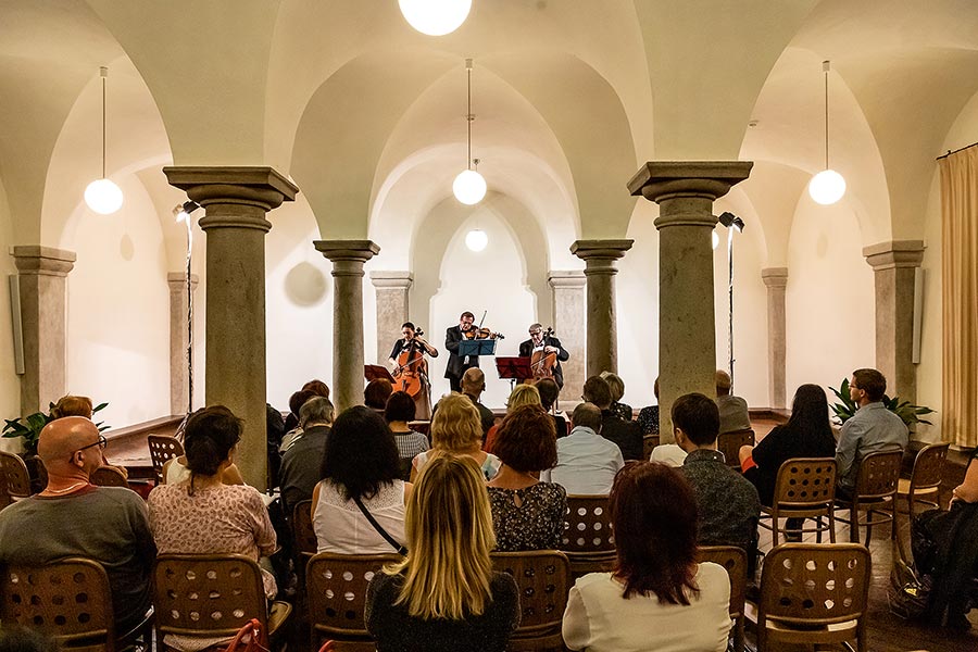 Miroslav Vilímec (violin), Jiří Hošek (violoncello), Dominika Weiss Hošková (violoncello) - Nocturne, 3.7.2019, Chamber Music Festival Český Krumlov - 33rd Anniversary