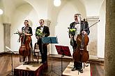 Miroslav Vilímec (housle), Jiří Hošek (violoncello), Dominika Weiss Hošková (violoncello) - nokturno, 3.7.2019, Festival komorní hudby Český Krumlov - 33. ročník, foto: Lubor Mrázek