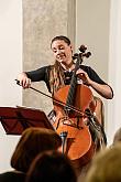 Miroslav Vilímec (Geige), Jiří Hošek (Violoncello), Dominika Weiss Hošková (Violoncello) - Nokturno, 3.7.2019, Kammermusikfestival Český Krumlov - 33. Jahrgang, Foto: Lubor Mrázek