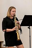 Štěpánka Šediváková (saxophone), Filip Kratochvíl (accordion), 7.7.2019, Chamber Music Festival Český Krumlov - 33rd Anniversary, photo by: Lubor Mrázek