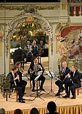 Evening of French poetry and music, Jan Čenský (artistic recitation), Prague Philharmonia Wind Quintet, 23.7.2019, International Music Festival Český Krumlov, photo by: Libor Sváček