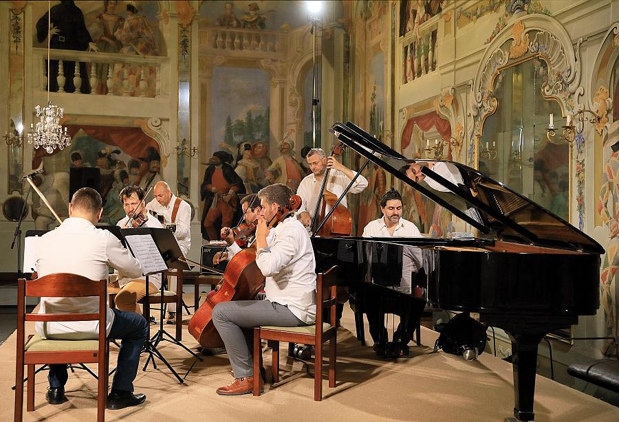 Epoque Quartet and Marek Novotný Jazz Trio, 30.7.2019, Internationales Musikfestival Český Krumlov