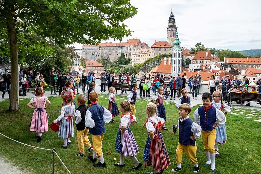 St.-Wenzels-Fest und Internationales Folklorefestival 2019 in Český Krumlov, Freitag 27. September 2019