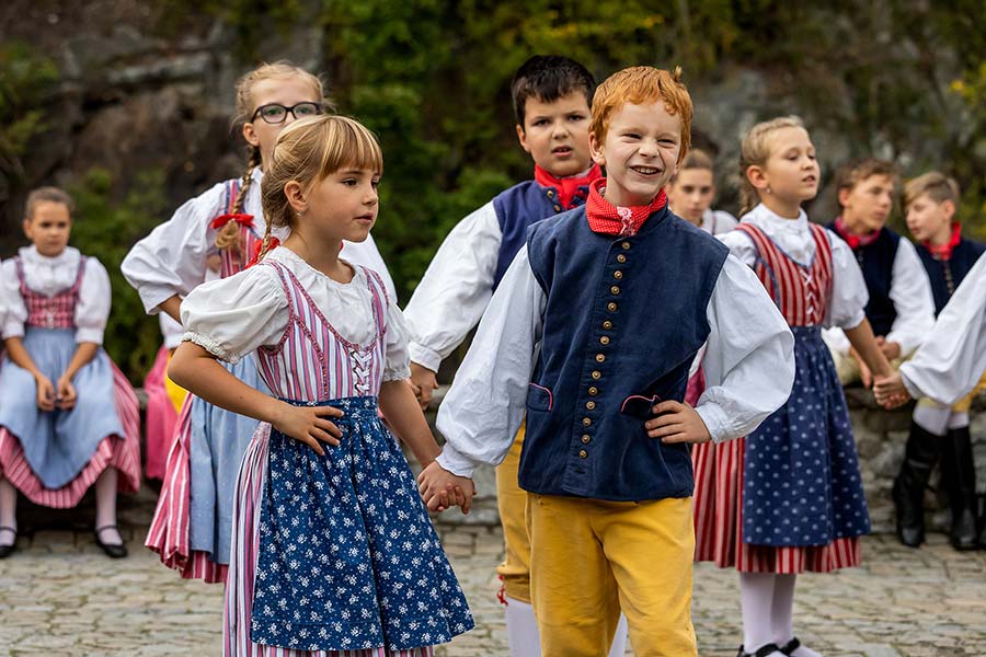 St.-Wenzels-Fest und Internationales Folklorefestival 2019 in Český Krumlov, Freitag 27. September 2019