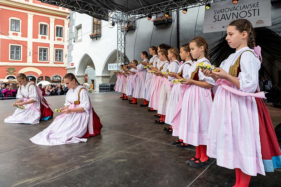 St.-Wenzels-Fest und Internationales Folklorefestival 2019 in Český Krumlov, Samstag 28. September 2019