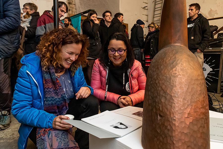 Český Krumlov - město výtvarného umění, vernisáž výstavy místních výtvarníků, Kulturní centrum Prádelna 15.11.2019