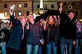 30 let po sametu - setkání lidí dobré vůle k připomenutí 30. výročí Sametové revoluce v Českém Krumlově, 17.11.2019, foto: Lubor Mrázek