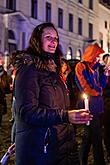 30 let po sametu - setkání lidí dobré vůle k připomenutí 30. výročí Sametové revoluce v Českém Krumlově, 17.11.2019, foto: Lubor Mrázek