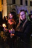 30 let po sametu - setkání lidí dobré vůle k připomenutí 30. výročí Sametové revoluce v Českém Krumlově, 17.11.2019, foto: Lubor Mrázek