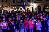 30 let po sametu - setkání lidí dobré vůle k připomenutí 30. výročí Sametové revoluce v Českém Krumlově, 17.11.2019, foto: Lubor Mrázek