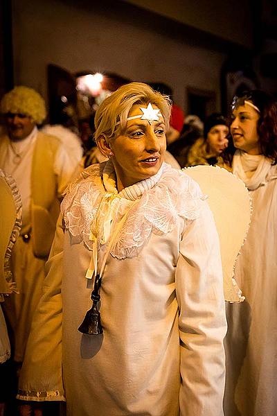 Angelic Procession and st. Nicholas Present Distribution in Český Krumlov 5.12.2019