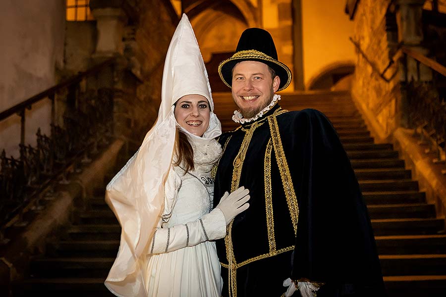 Baby Jesus Postal Office at U Zlatého Anděla and arrival of the White Lady in Český Krumlov 8.12.2019