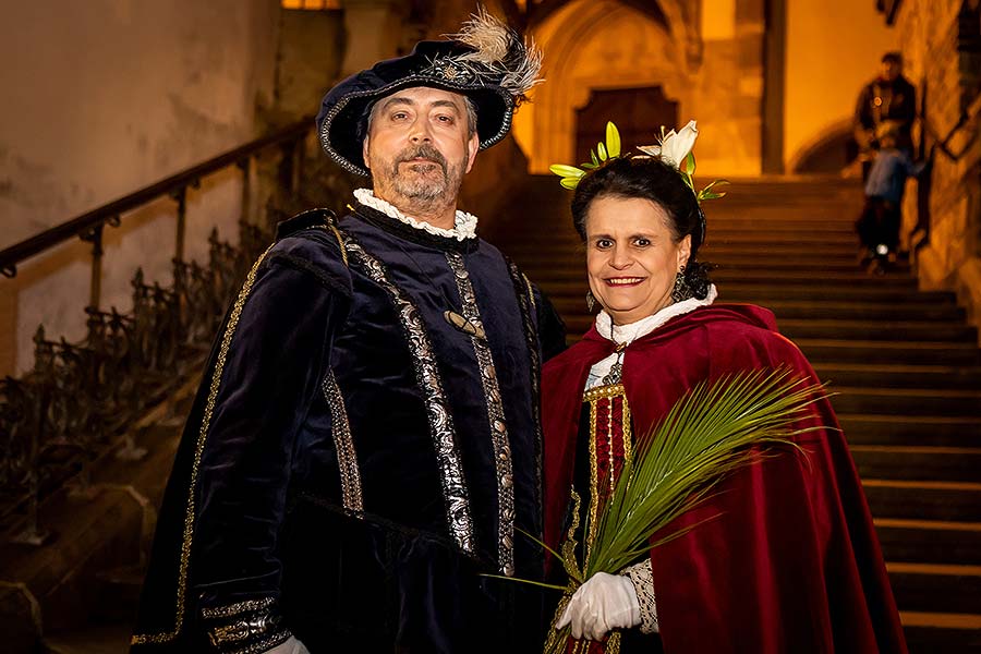 Ježíškův poštovní úřad U Zlatého anděla a příjezd Bílé paní v Českém Krumlově 8.12.2019