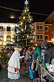 Jesuleins Postamt Zum Goldenen Engel und Ankunft der Weißen Frau in Český Krumlov 8.12.2019, Foto: Lubor Mrázek