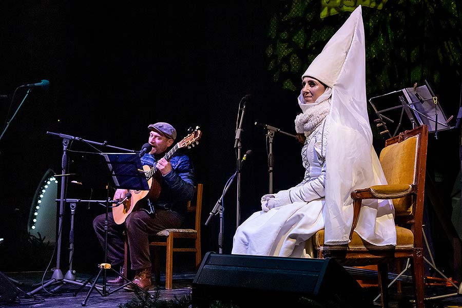 Jesuleins Postamt Zum Goldenen Engel und Ankunft der Weißen Frau in Český Krumlov 8.12.2019